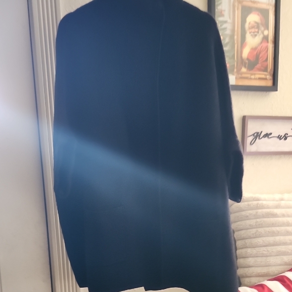 LC Lauren Conrad Black Poncho Sweater - Picture 6 of 11